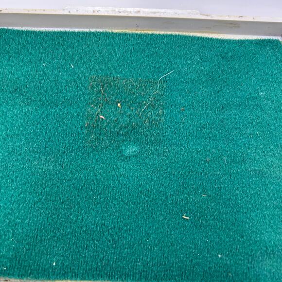 Vintage Faber Castell Pencil Case Green Rectangle Empty drawing utensil holder - Picture 6 of 13